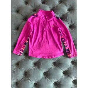 Under Armour Quarter Zip Long Sleeve Top 4t Girls